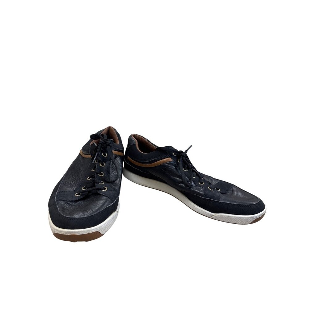 FootJoy Contour Casual Black Brown Leather Golf Shoes Size 10.5M SKU 7479